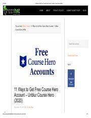 course hero free