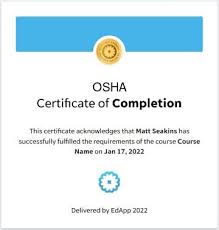osha 30 certification
