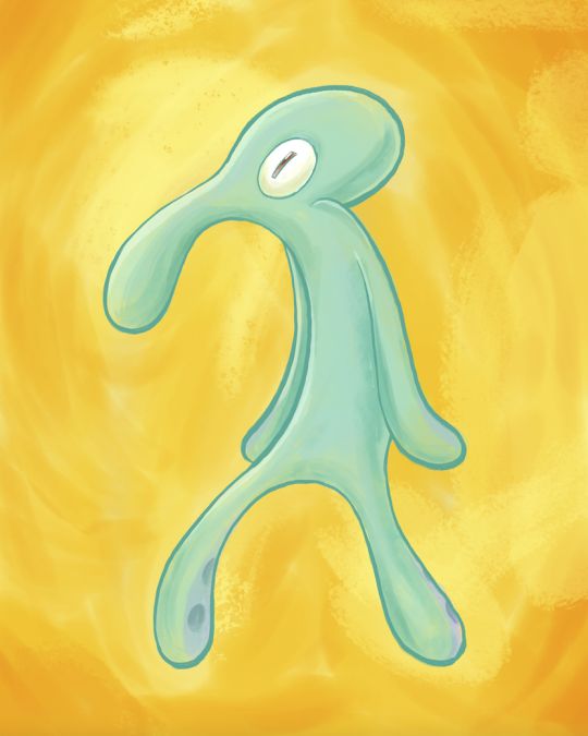 squidward painting