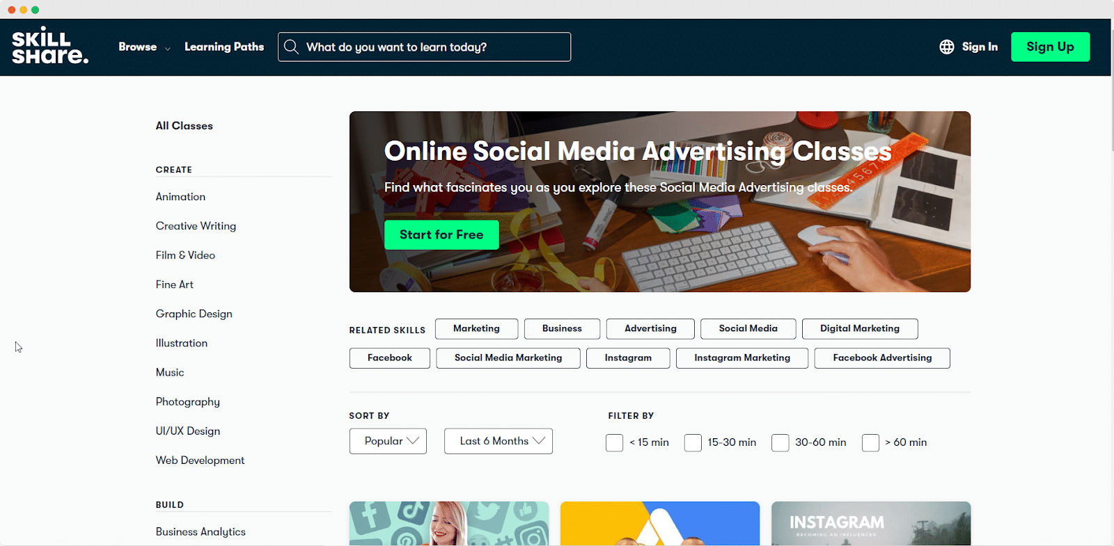 social media marketing courses
